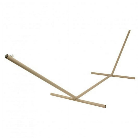 15 ft. TRI-BEAMĀ® Steel Hammock Stand with Right Connection Design and Cape Shield Powder Coating - Taupe