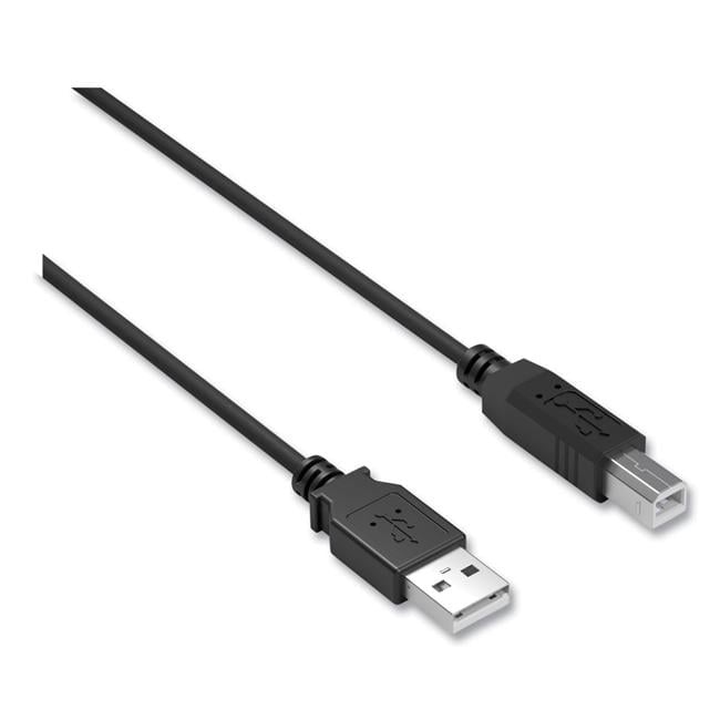 USB Printer Cable, 15 ft, Black USB Printer Cable, 15 ft, Black
