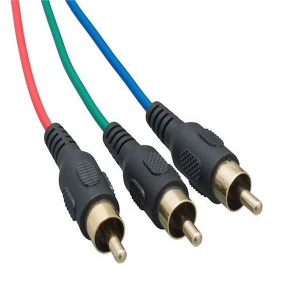 15 ft. VGA HD15 Male to 3 RCA Male Video Cable, Black