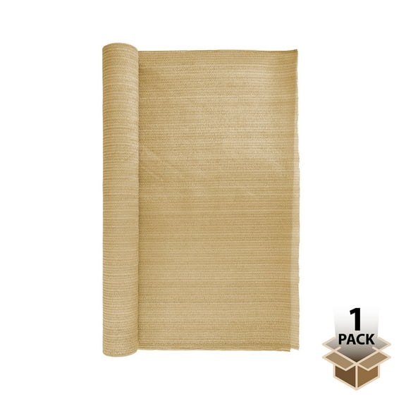 Screenguard Tan Privacy Fabric 15-ft L x 6-ft H with 70UV Protection