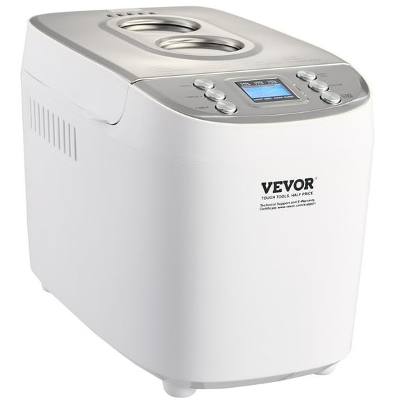 15-in-1 Automatic Bread Maker Machine with Gluten-Free Setting, 3LB Dough Maker for Whole Wheat Bread, Digital Programmable Breadmaker with Nonstick Ceramic Pan