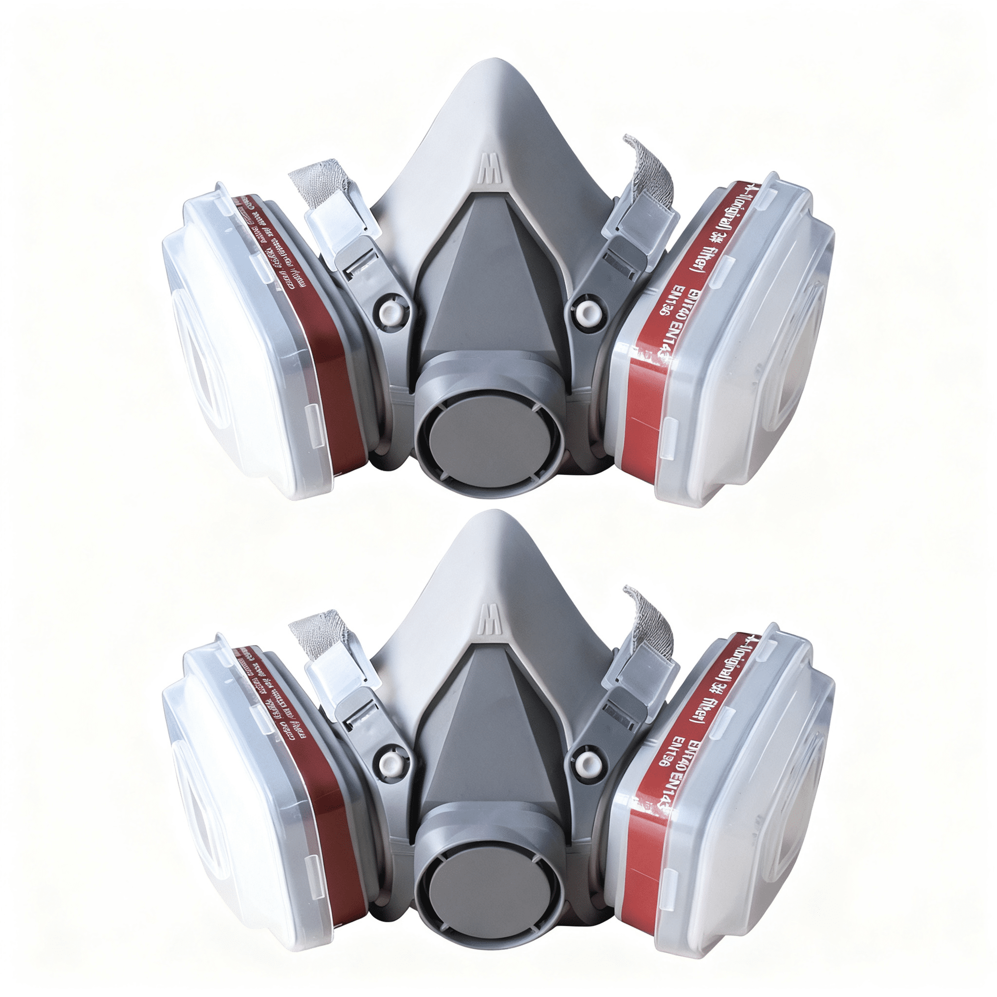 15-in-1 Half Face Mask Reusable Respirator with Organic Vapor Cartridges