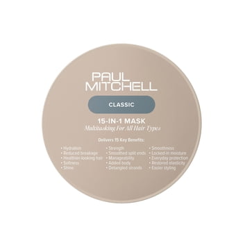 Paul Mitchell 15-In-1 Mask, Multitasking Hair Mask For All Hair Types, 6.7 Oz