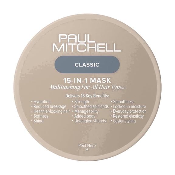 Paul Mitchell 15-In-1 Mask, Multitasking Hair Mask For All Hair Types, 2 Oz