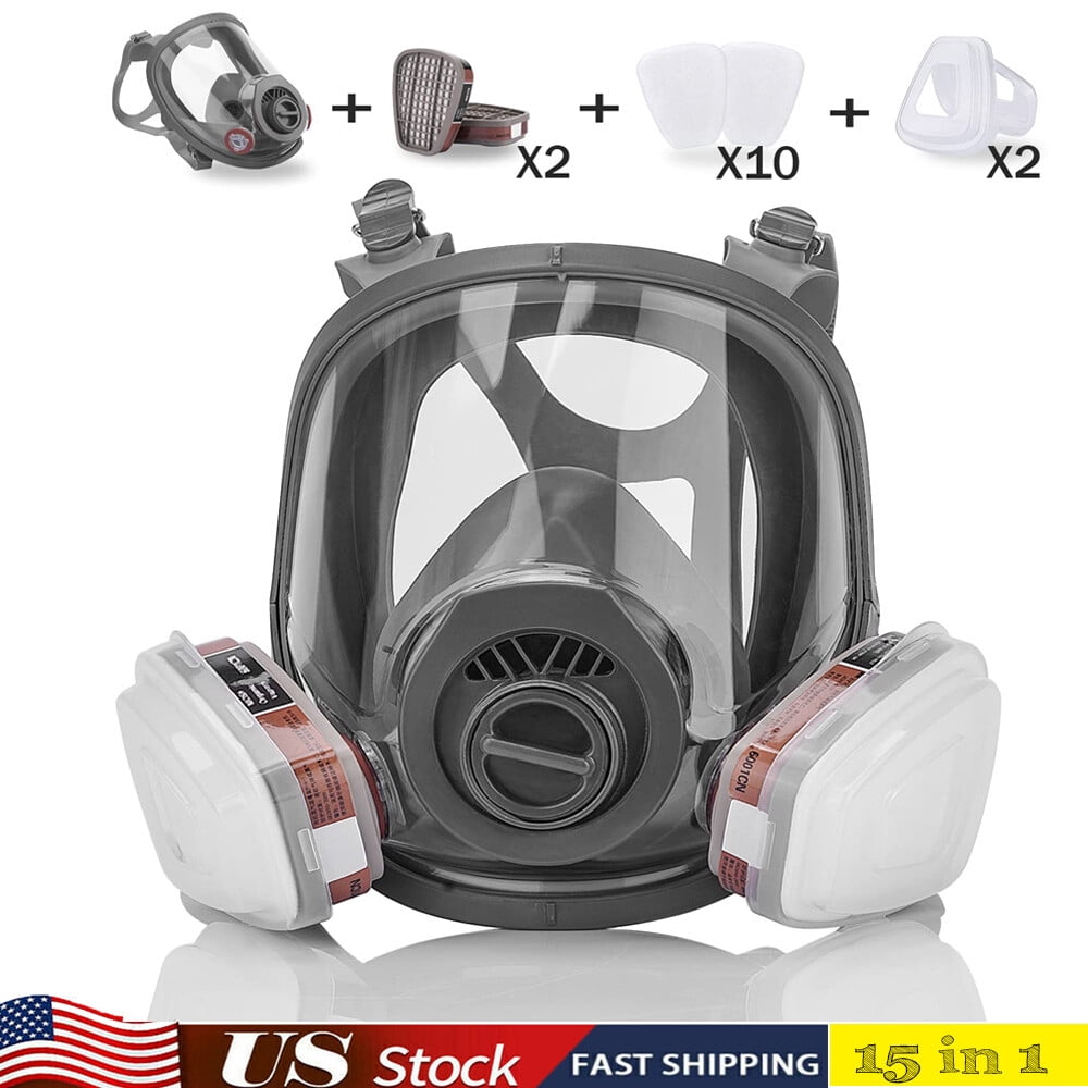 Masque Respiratoire Complet 6800 - Pour Peinture, Pulvérisation, Protection Des Voies Respiratoires