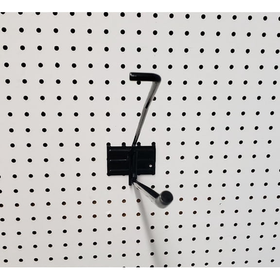 15 in. 375 Black Metal Utility Scan Peg Hooks Peg Hook 1 pk