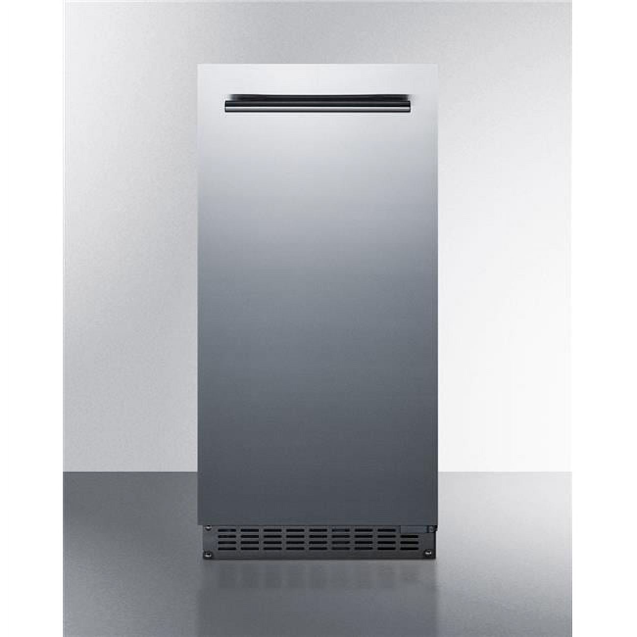 U-Line 60 Lb. 15-Inch Outdoor Rated Clear Ice Maker with Gravity Drain -  Stainless Steel
