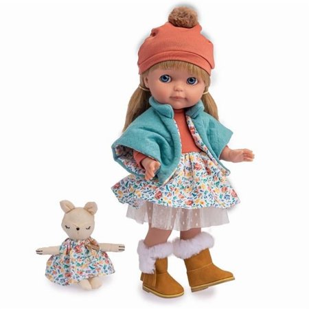 15 in. Chloe All Vinyl Posable Nature Themed Fashion Doll with Blonde Rooted Hair