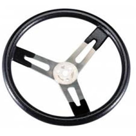 15 in. Dished Aluminum Steering Wheel