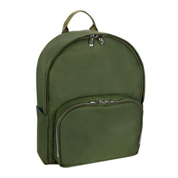 15 in. N Series Neosport Nylon Classic U Shape Laptop Backpack for , Green