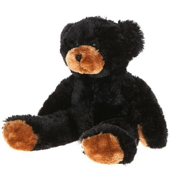 15 in. Plush Bean Bear - Black