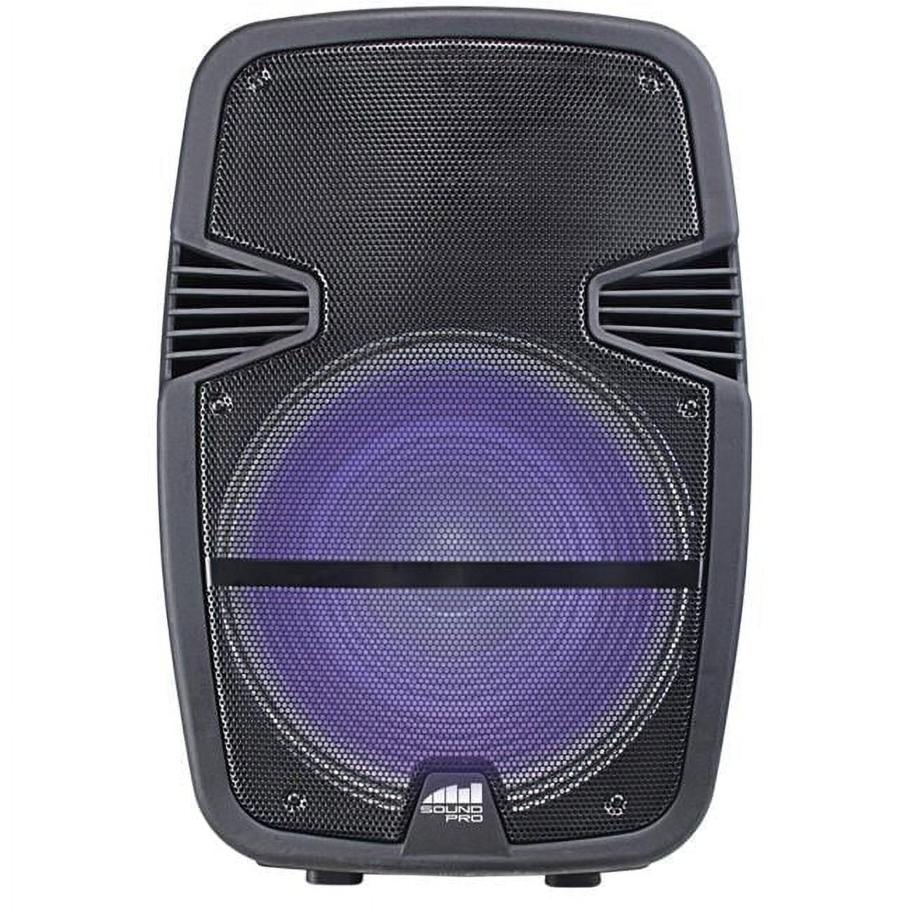 15 in. Portable Bluetooth Party Speaker with Disco Light 15 in. Portable Bluetooth Party Speaker with Disco Light
