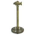 thumbnail image 1 of 15 in. Rustic Gold Cast Iron Fish Extra Toilet Paper Stand, 1 of 1
