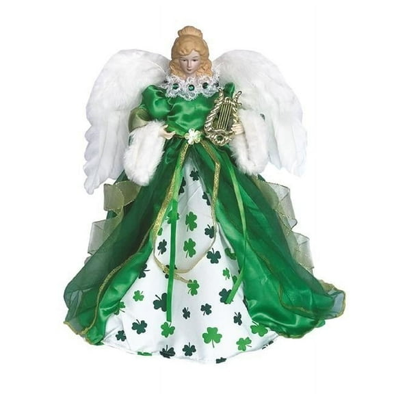 15 in. Shamrock Angel Tree Topper