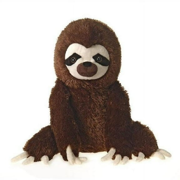 15 in. Sitting 3 Toed Sloth with Picture - Case of 12