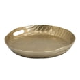 thumbnail image 1 of 15 in. Sloped Rim & Texture Brass Gold Round Decorative Platter Tray, 1 of 1