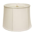 thumbnail image 1 of 15 in. Throwback Drum Linen Lampshade, White, 1 of 1