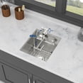 thumbnail image 1 of 15-in Undermount Bar Sink with Folding Faucet-16 Gauge Stainless Steel Workstation Prep Sink, 1 of 10
