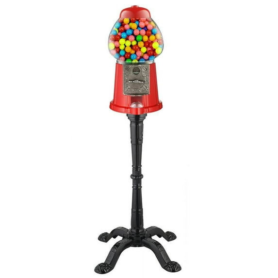 15 in. Vintage Candy Gumball Machine Bank with Stand