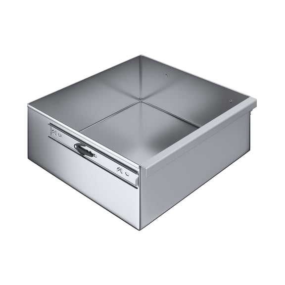 15 in. x 14 in. x 5 in. Stainless Steel Table Drawer | Metal Drawer for Prep Work Table