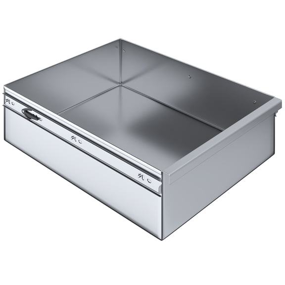 15 in. x 20 in. x 5 in. Stainless Steel Table Drawer | Metal Drawer for Prep Work Table