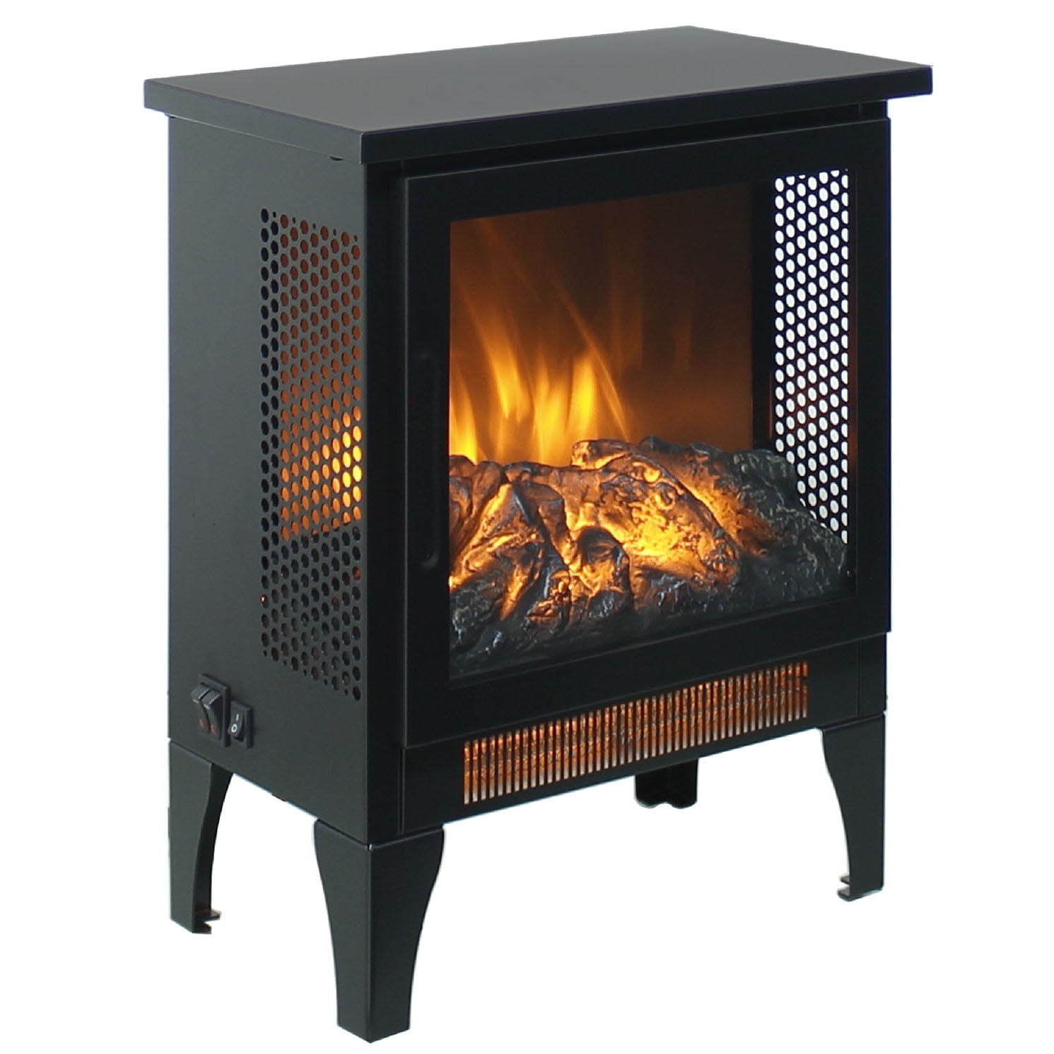 15 inch 3D Flame Electric Infrared Quartz Fireplace Stove without remote control