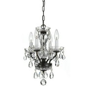 15 inch 4 Light Chandelier-Swarovski Strass Crystal Type-English Bronze Finish Bailey Street Home 49-Bel-4651930