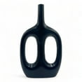 thumbnail image 1 of 15 inch Black Decorative Metal Flower Vase by 90210 Kitchen and Bath, 1 of 6