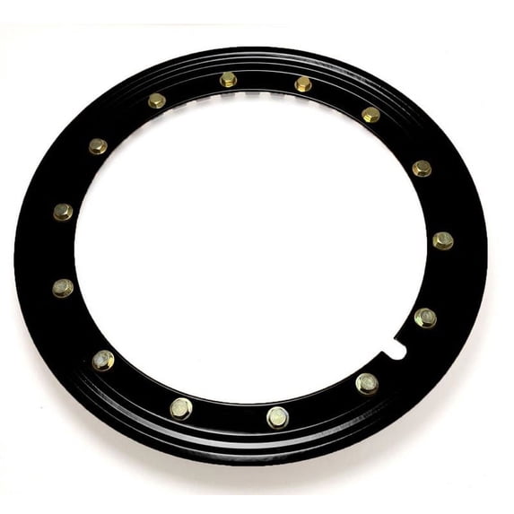 15 inch Black Simulated Beadlock Ring - single