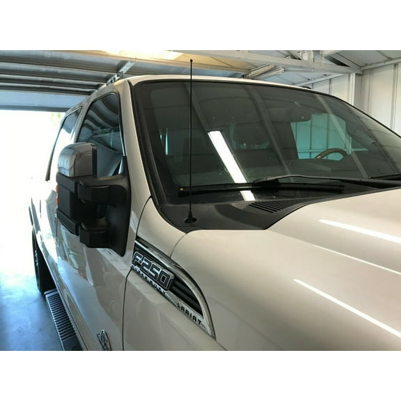 15" inch Black Stainless Antenna Mast Power Radio AM/FM for FORD F-250-F750 1997-2016