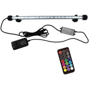 15 inches LED Aquarium Light, 2.5W Fish Tank Light Underwater Light Submersible Crystal Glass Lights, 21 LED Beads 12 Colors 19 Modes Brightness Adjustable Memory Function IP68 Waterproof