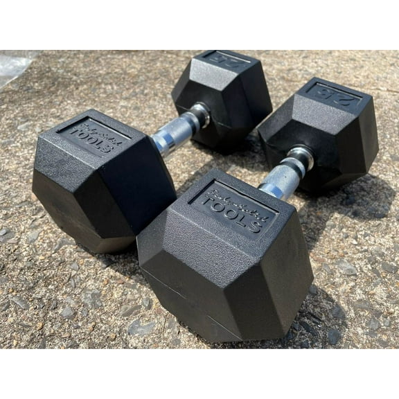 15 lb. Rubber Dumbbell Single