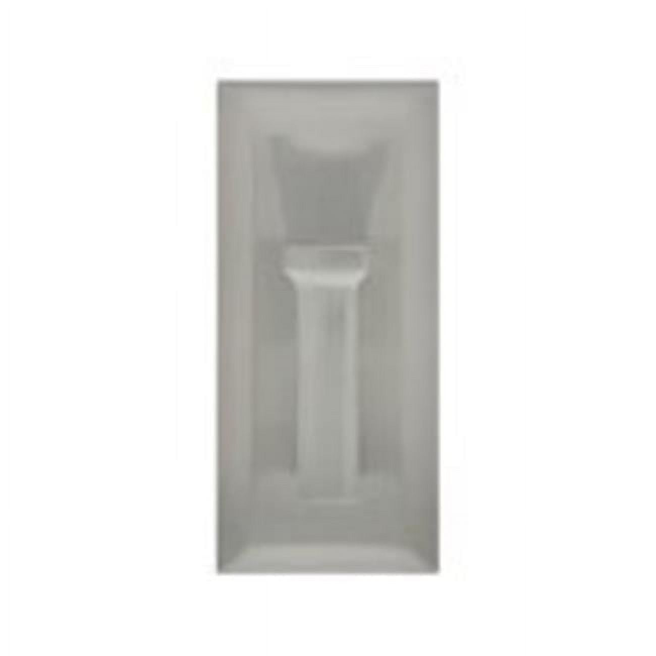 15 lbs Satin Nickel Rectangle Hook, Small