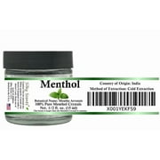 15 ml (1/2 oz) Menthol Crystals in Glass Jar - 100% Pure and Natural by Silky Scents