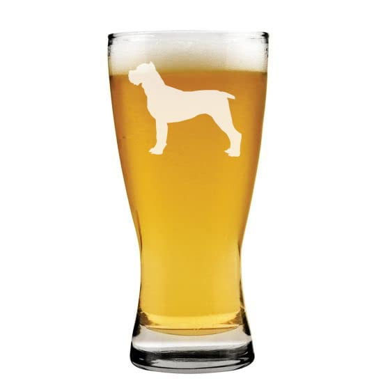 15 oz Beer Pilsner Glass Cane Corso