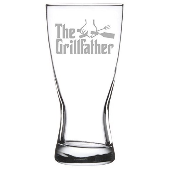 15 oz Beer Pilsner Glass Dad Father The Grillfather