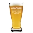 thumbnail image 1 of 15 oz Beer Pilsner Glass Gift Groomer Miracle Worker Job Title Funny For Dog Groomer, 1 of 1