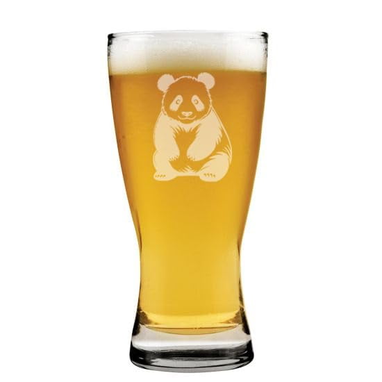 15 oz Beer Pilsner Glass Gift Panda