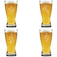 thumbnail image 1 of 15 oz Beer Pilsner Glass Gift Set of 4 Snake Collection, 1 of 1