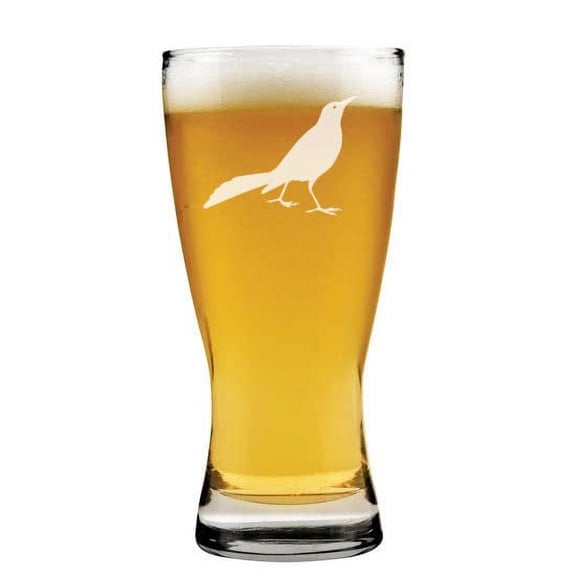 15 oz Beer Pilsner Glass Grackle Bird
