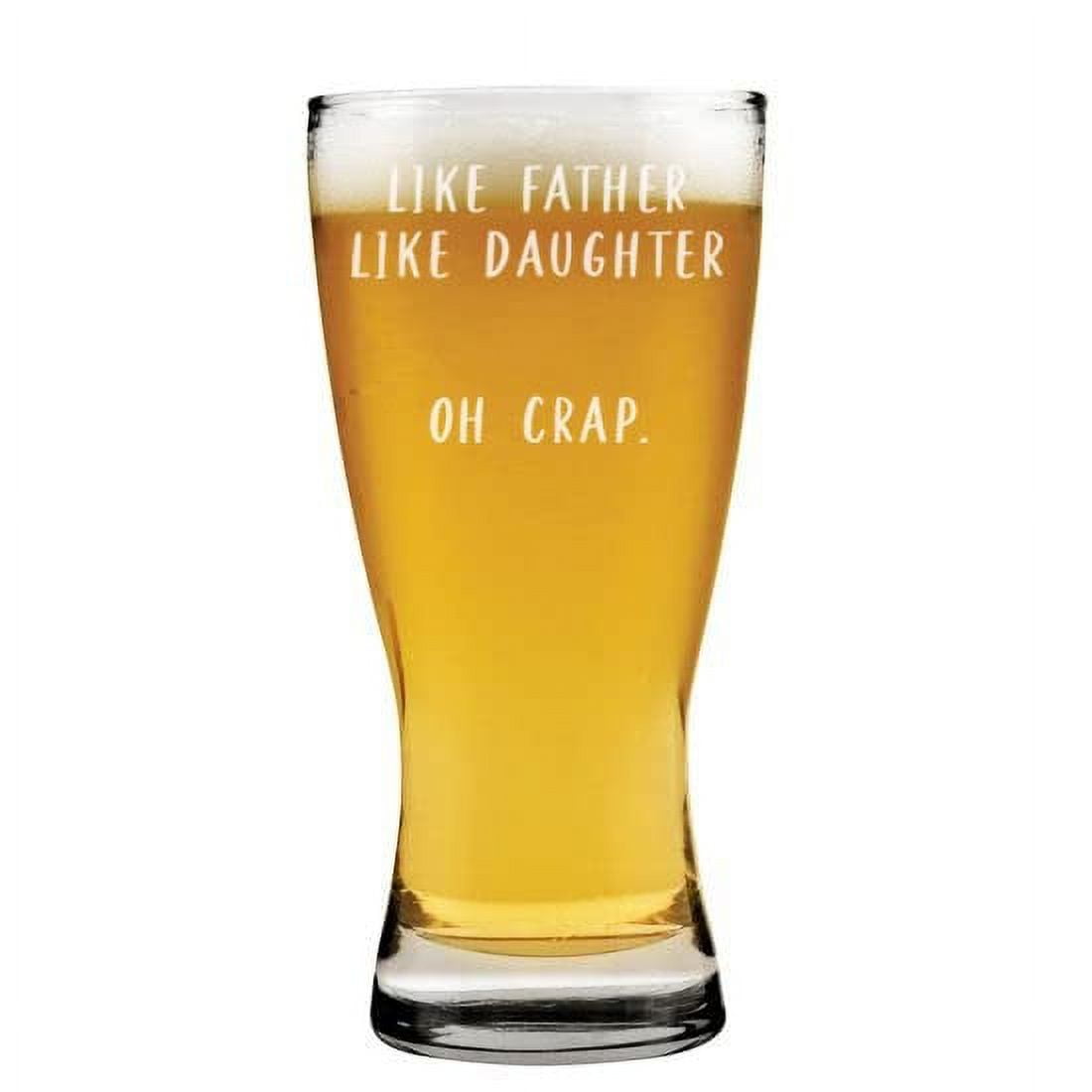 Like Father, Like Son / Daughter - Etched Pint Glass Set - Everything Etched