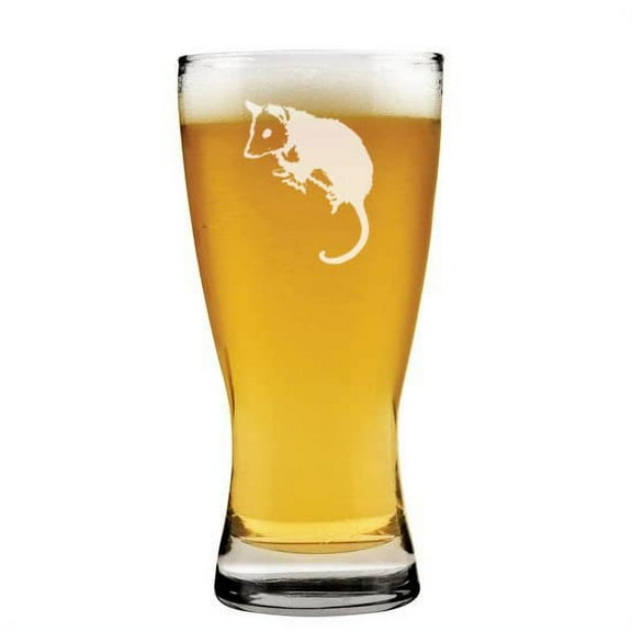 15 oz Beer Pilsner Glass Opossum