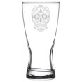 thumbnail image 1 of 15 oz Beer Pilsner Glass Sugar Candy Skull, 1 of 1