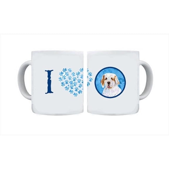 15 oz. Clumber Spaniel Dishwasher Safe Microwavable Ceramic Coffee Mug