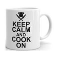 thumbnail image 1 of 15 oz Cooking Gifts keep calm and cook on Crossed Chef Knives Coffee Mug Tea Cup, 1 of 4