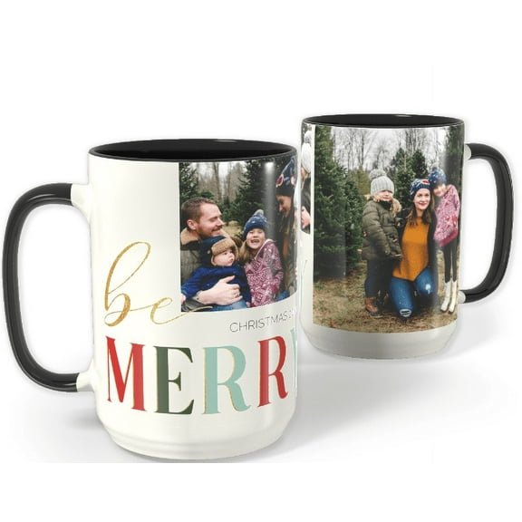 15 oz Dark Blue Ceramic Custom Mug