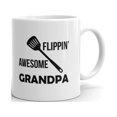 15 oz Grandpa Gifts Flippin' Awesome Grandpa BBQ tool Ceramic Coffee