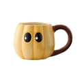 thumbnail image 1 of 15 oz Halloween Pumpkin Ghost Ceramic Coffee Mug Cute Ghost Pattern Shaped Novelty Drinking Cup with Handle for Women Men Gifts Halloween Party Decoration, 1 of 6