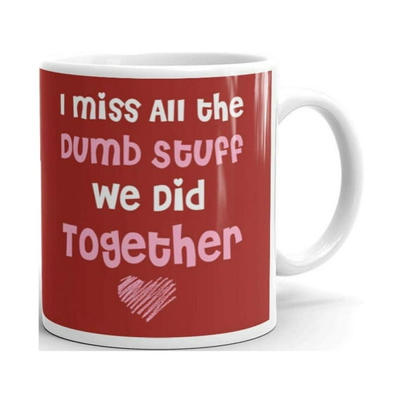15 oz Long Distance Relationship I Miss All the Dumb Stuff We Did Together Couples Coffee Mug