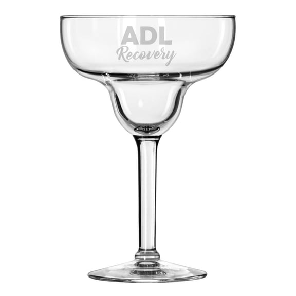 15 oz Margarita Cocktail Glass Gift ADL Recovery Funny Occupational Therapist Therapy